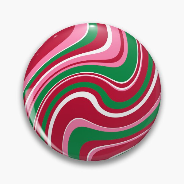Item preview, 60's Retro Liquid Christmas Stripe in Red, Green and White designed and sold by MellowCat.