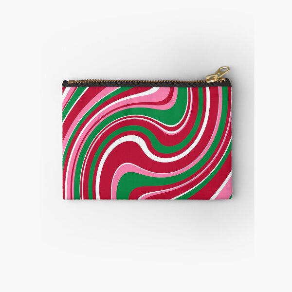 Item preview, 60's Retro Liquid Christmas Stripe in Red, Green and White designed and sold by MellowCat.