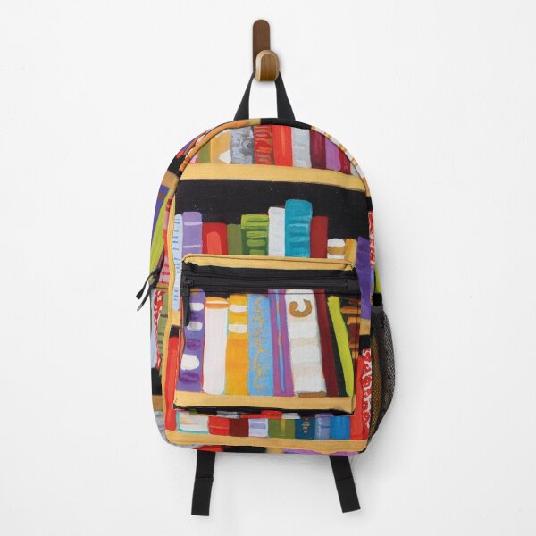 Item preview, Colourful Bookshelf Illustration designed and sold by FortuneAndFrame.