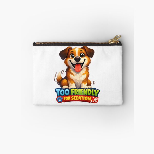 Item preview, Too Friendly for Sedation – Funny Veterinary Dog Illustration designed and sold by Bettybee00.