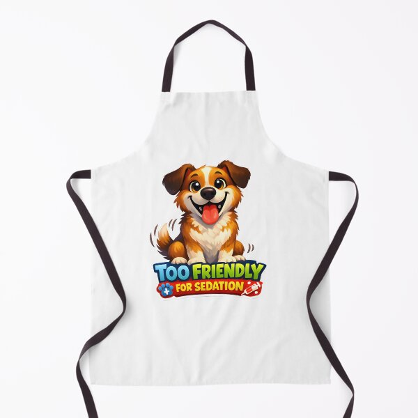 Item preview, Too Friendly for Sedation – Funny Veterinary Dog Illustration designed and sold by Bettybee00.