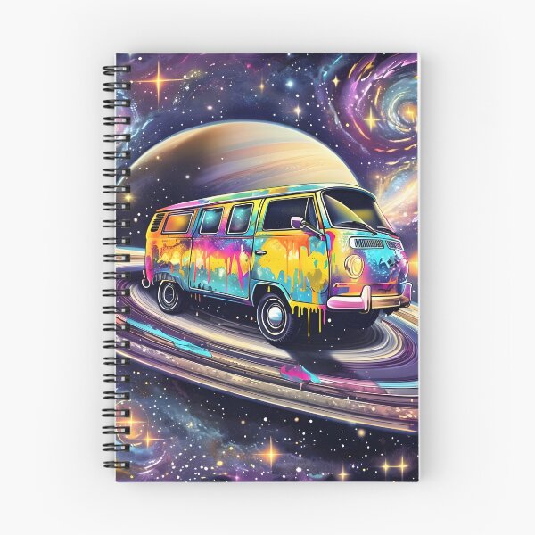 Item preview, Neon Galaxy Cruiser – Retro Van in Space designed and sold by Fadi Alyaldani.