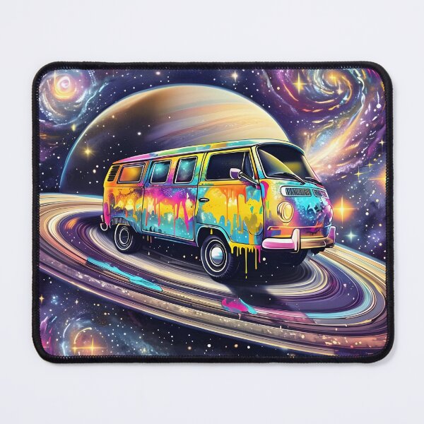Item preview, Neon Galaxy Cruiser – Retro Van in Space designed and sold by Fadi Alyaldani.