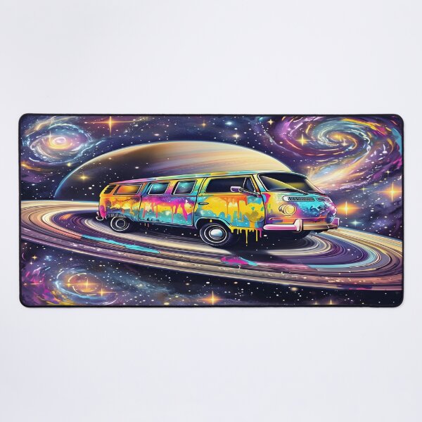 Item preview, Neon Galaxy Cruiser – Retro Van in Space designed and sold by Fadi Alyaldani.