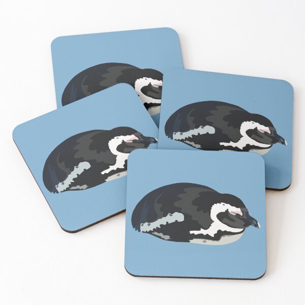 Item preview, African Penguin Illustration | Cute Wildlife Art Print for Penguin Lovers designed and sold by PrettylittlepastelUk.