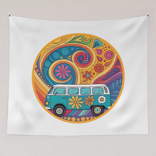 Item preview, Galactic Hippie Van Floating Through Space designed and sold by Fadi Alyaldani.
