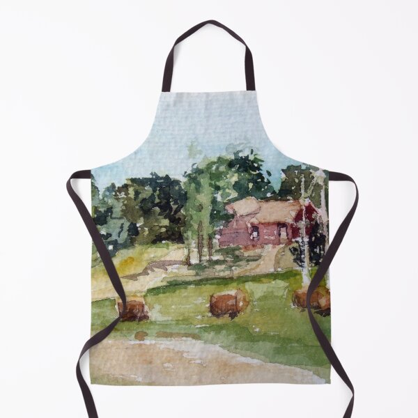 Item preview, A Charming Farm house designed and sold by victoriaolsonart.