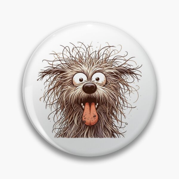 Item preview, Expressive Dog – Funny Messy Pup Illustration designed and sold by PAPIRO SIGLO XXI.