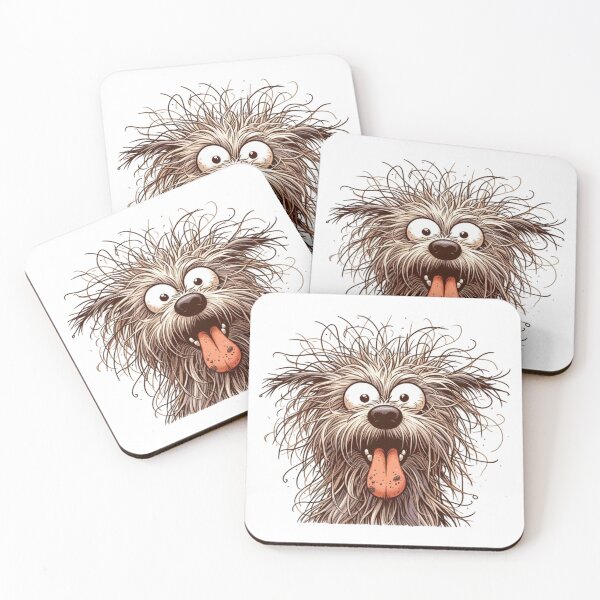 Item preview, Expressive Dog – Funny Messy Pup Illustration designed and sold by PAPIRO SIGLO XXI.