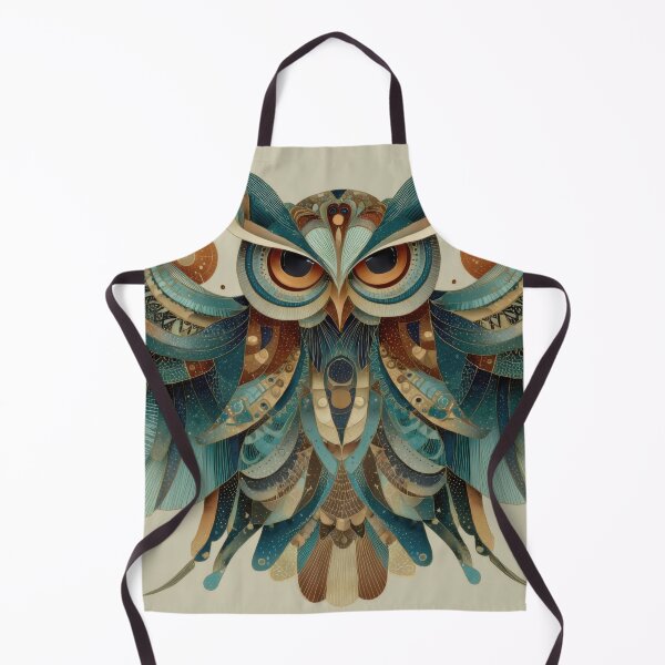Item preview, Colorful owl with detailed feathers designed and sold by anytka.
