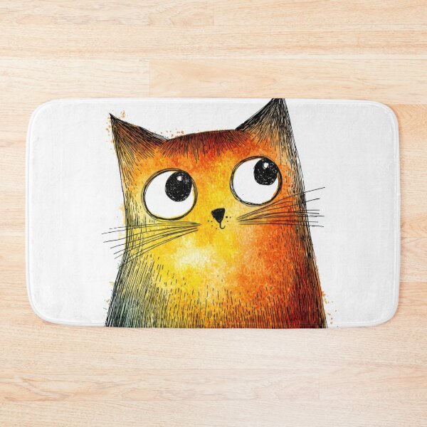 Item preview, Cat with large eyes looking up designed and sold by anytka.