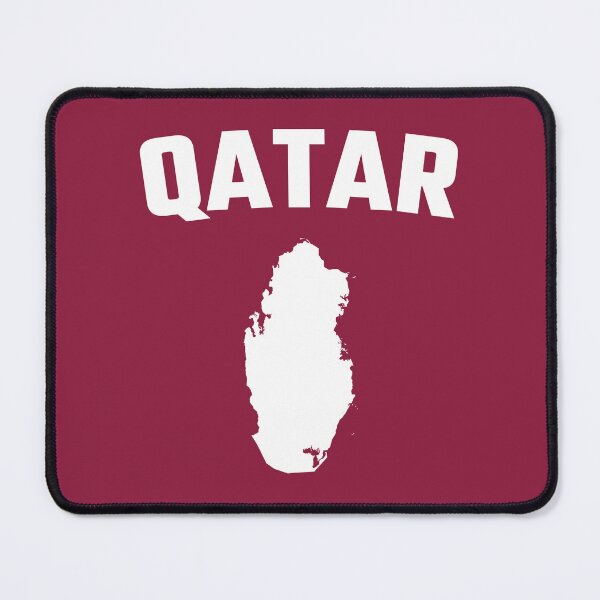 Item preview, Qatar Map Silhouette - Proud Qatari Patriotism Design designed and sold by mashmosh.