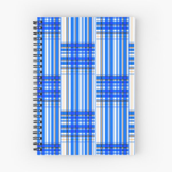 Aperçu de l'œuvre À moitié à carreaux bleus et or créée et vendue par ZinaDesignsShop.