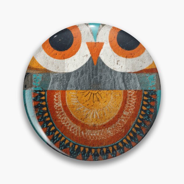 Item preview, Colorful owl artwork on wall designed and sold by anytka.