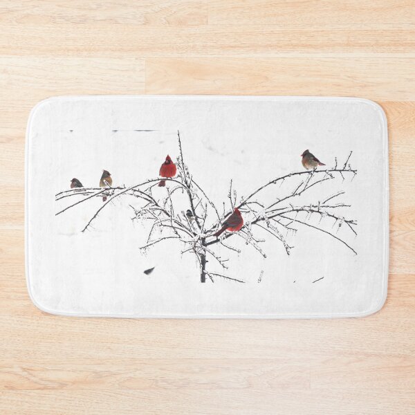 Item preview, panoramic birds on icy limbs designed and sold by Bonnie's Playground.