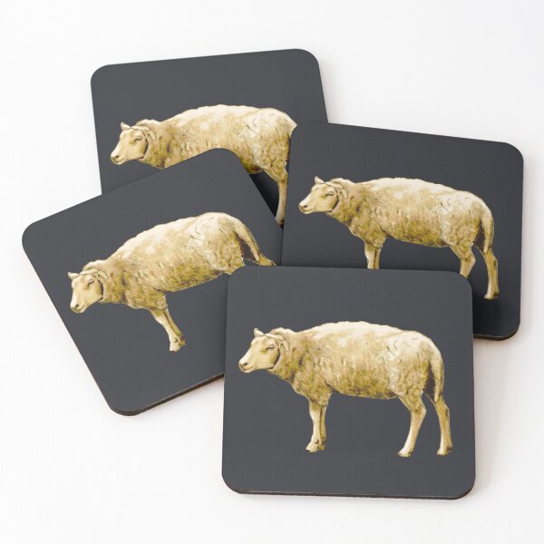 Item preview, Sheep, Woolly Farm Animal, Hand Drawn Art designed and sold by JoyfulWhimsy.