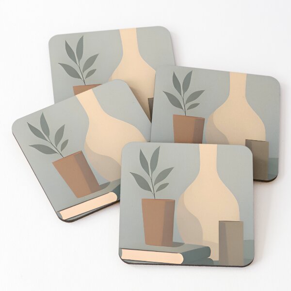 Item preview, Minimalist Vase Wall Art – Mid Century Modern Home Decor designed and sold by Minimal Calm.