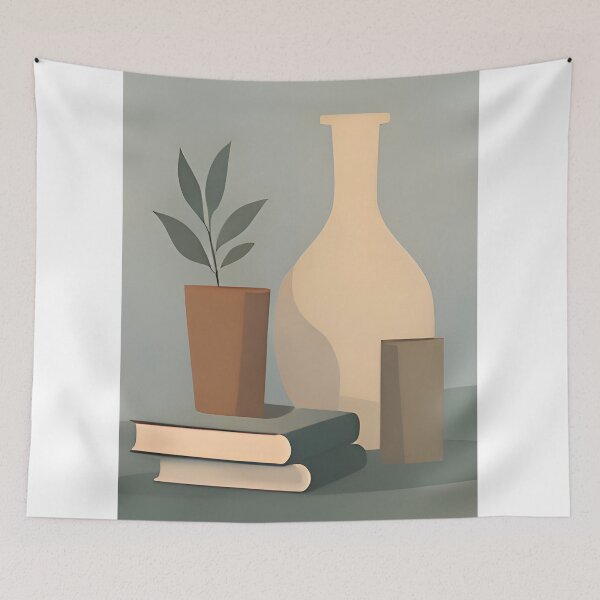 Item preview, Minimalist Vase Wall Art – Mid Century Modern Home Decor designed and sold by Minimal Calm.