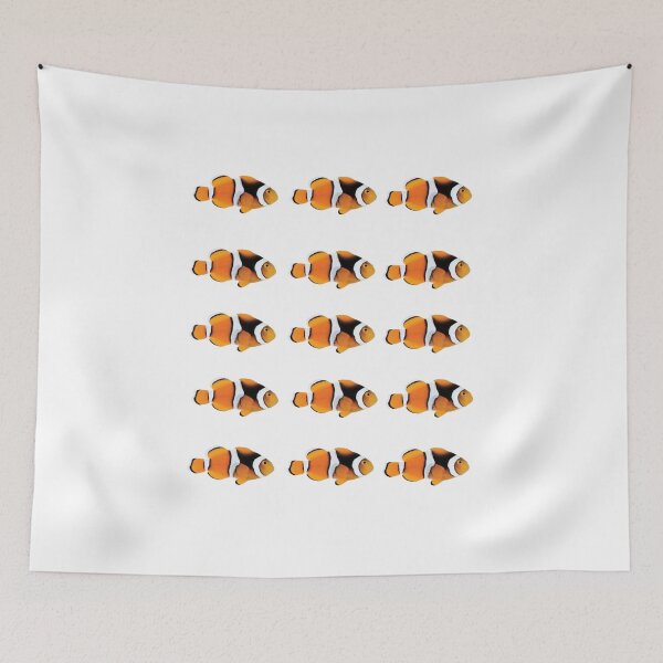 Item preview, “Cute Clownfish Illustration – Vibrant Tropical Reef Fish Ocean Art” designed and sold by Fabrifrank.