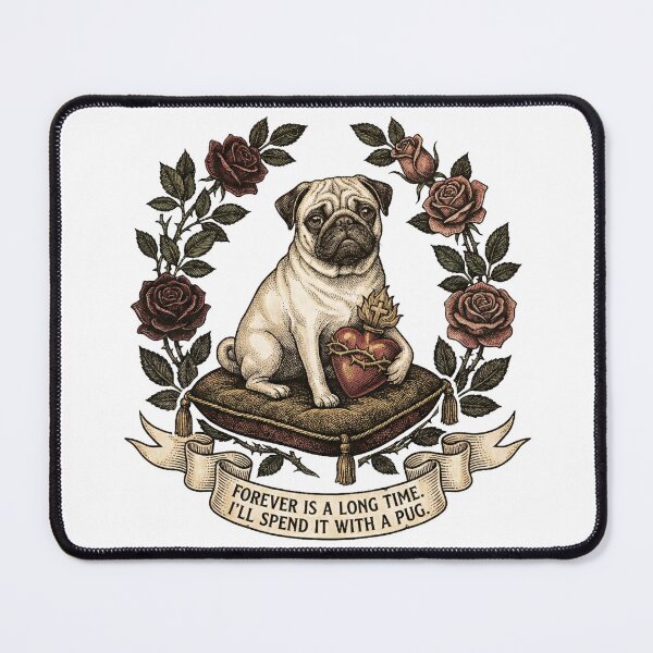 Item preview, Bleeding Heart Pug designed and sold by Christopher Faxon.