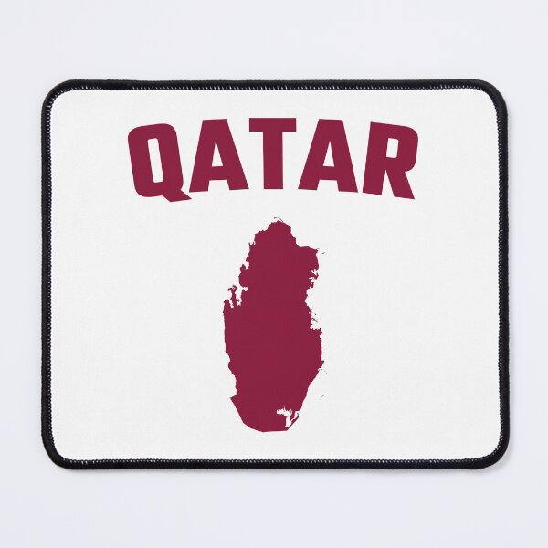 Item preview, Qatar Pride, Minimalist Map Silhouette Design designed and sold by mashmosh.