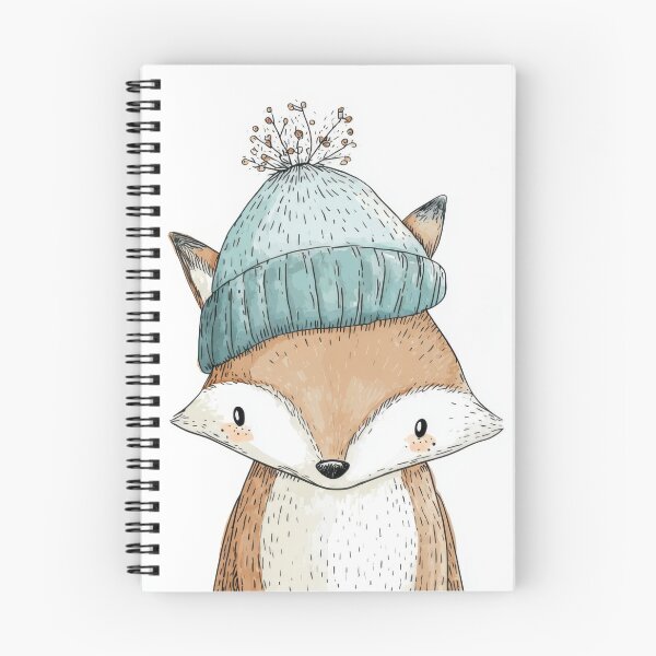 Item preview, Floral hat on a fox designed and sold by anytka.