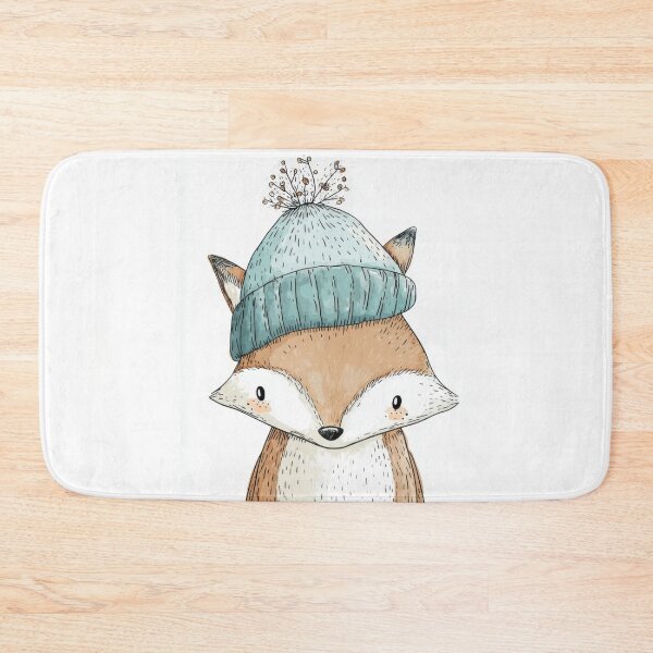 Item preview, Floral hat on a fox designed and sold by anytka.