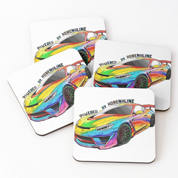 Item preview, Rainbow Supercar – High-Speed Color Explosion designed and sold by Hussar08.
