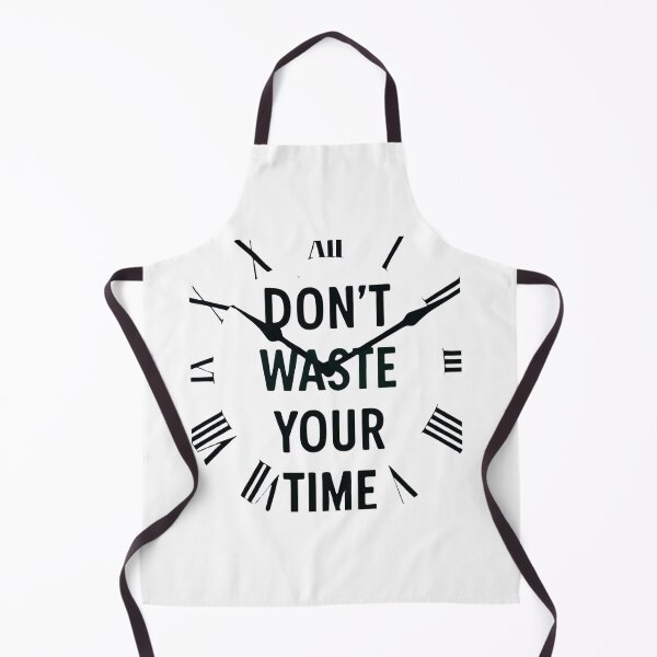 Item preview, Don't Waste Your Time – Powerful Motivational Clock Quote designed and sold by GoldenSparkleShop.