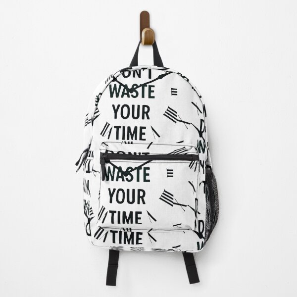 Item preview, Don't Waste Your Time – Powerful Motivational Clock Quote designed and sold by GoldenSparkleShop.