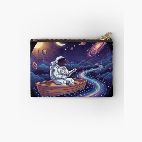 Item preview, Surreal Astronaut Fishing in Space Galaxy Universe designed and sold by Halimoushop.