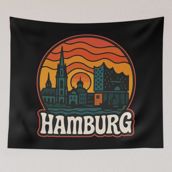 Item preview, Hamburg Germany Trippy Travel designed and sold by TomFrontierArt.