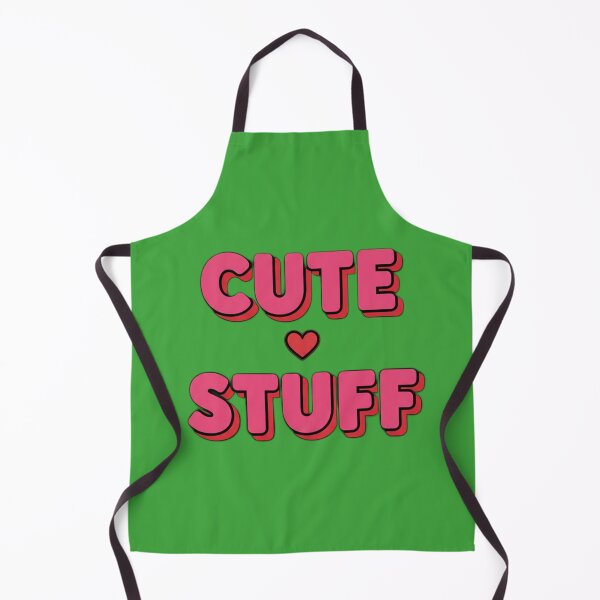 Item preview, Retro Aesthetic "Cute Stuff" Pink Heart Typography Design designed and sold by InkWeaveShop.