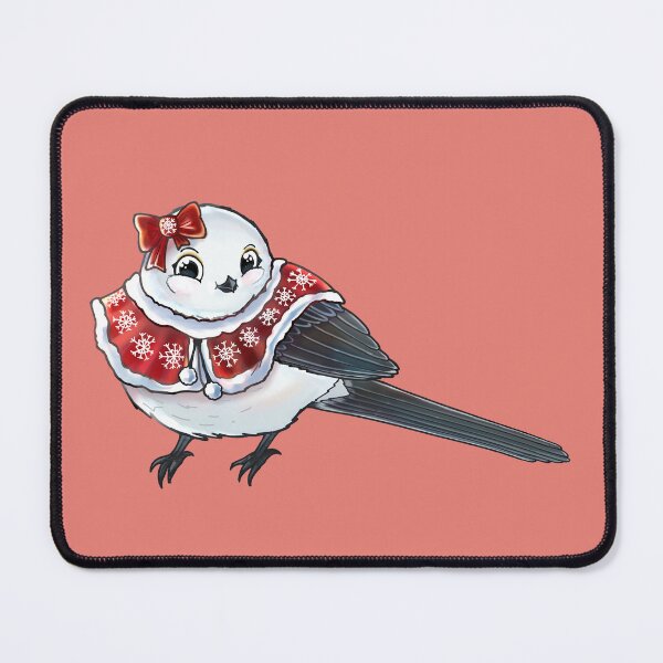 Item preview, Cute Long Tailed Tit With Red Winter Clothes designed and sold by elizasunnycolor.