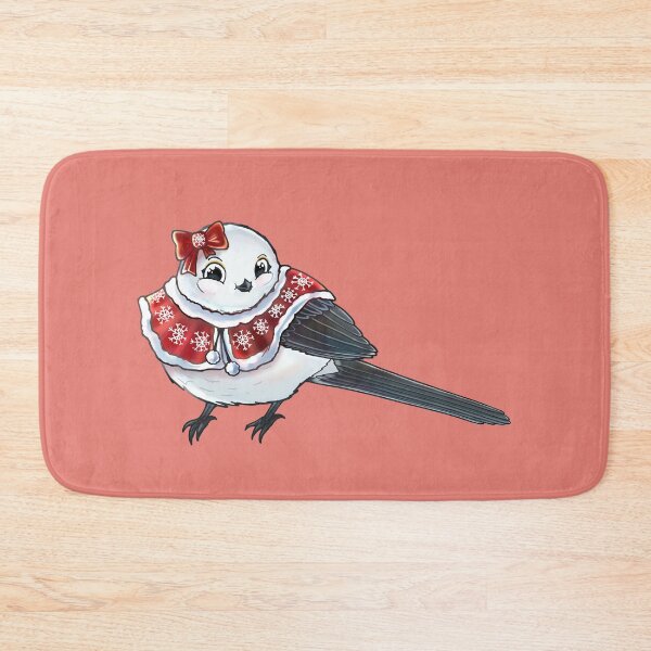 Item preview, Cute Long Tailed Tit With Red Winter Clothes designed and sold by elizasunnycolor.