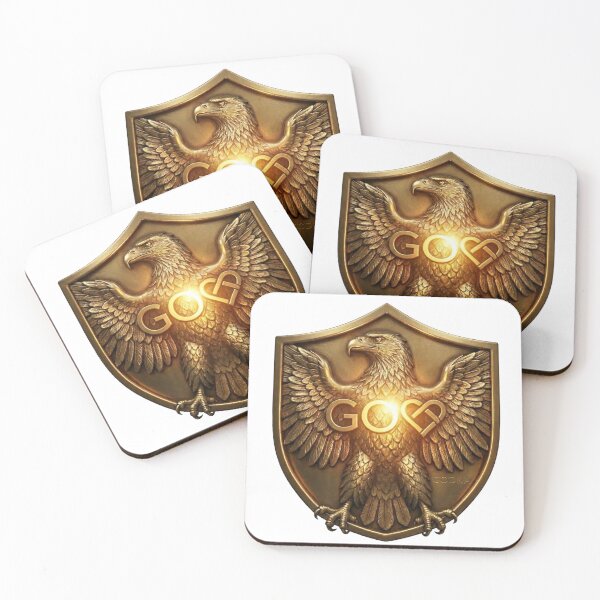 Item preview, GODNA Golden Eagle Shield Go With Strength Symbol designed and sold by GODNA.