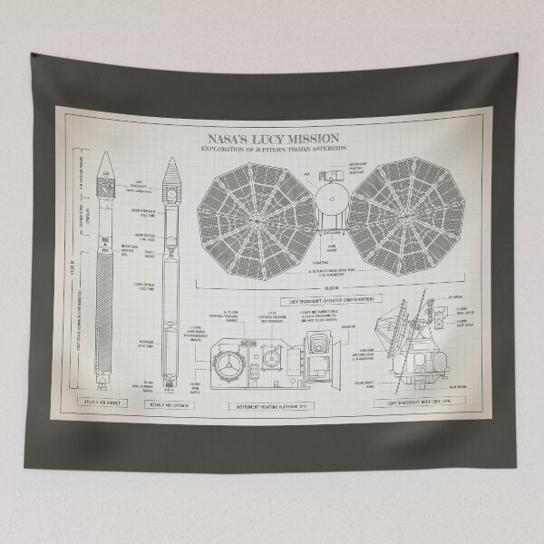 Item preview, LUCY Mission. NASA Space Probe (Light Ivory) designed and sold by BGALAXY.