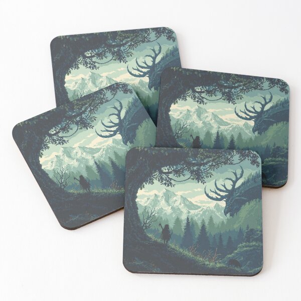 Item preview, Pixel Dragonborn Journey – Nordic Fantasy Adventure Artwork designed and sold by Pixel8Prints.