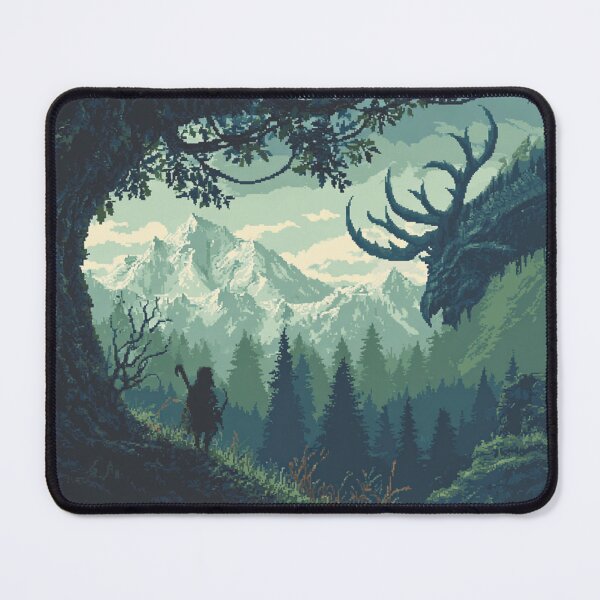 Item preview, Pixel Dragonborn Journey – Nordic Fantasy Adventure Artwork designed and sold by Pixel8Prints.
