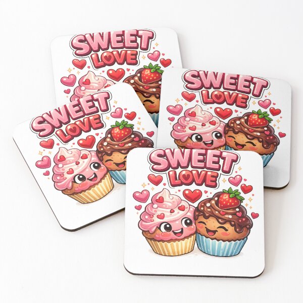 Item preview, Sweet Love Cupcakes – Cute Funny Valentine Design designed and sold by MeixGraphics.