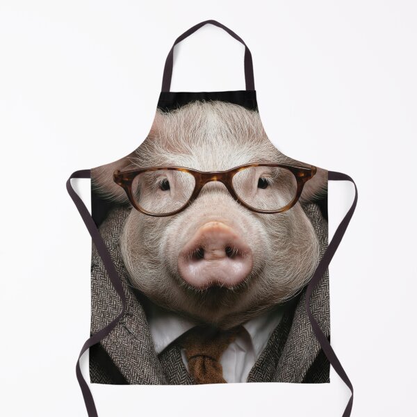 Item preview, Pig wearing glasses and a suit designed and sold by anytka.