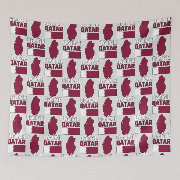 Item preview, Qatar Pride, National Flag & Map Heritage Design designed and sold by mashmosh.