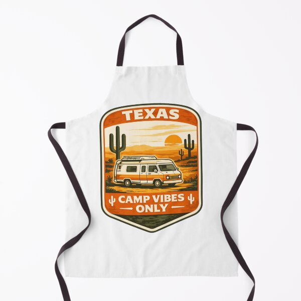 Item preview, Texas Camp Vibes Only – Desert Road Trip Camper Badg designed and sold by Purdiole-art.