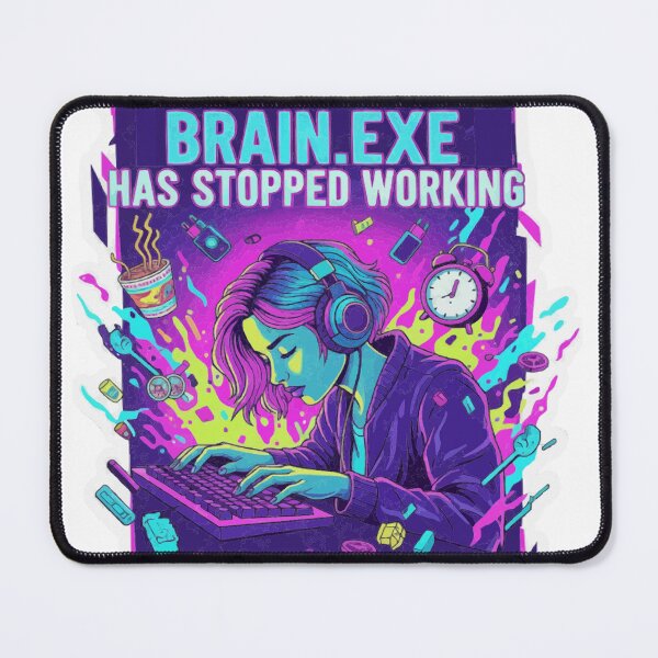 Item preview, Gen Z Office Protocol - Brain.EXE Has Stopped Working - Stay Dead Inside Design designed and sold by PixieArtStudio.