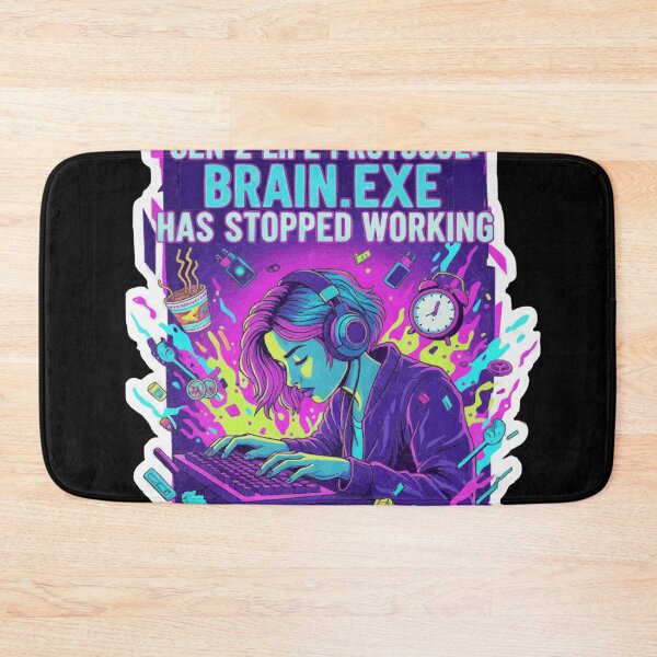 Item preview, Gen Z Office Protocol - Brain.EXE Has Stopped Working - Stay Dead Inside Design designed and sold by PixieArtStudio.