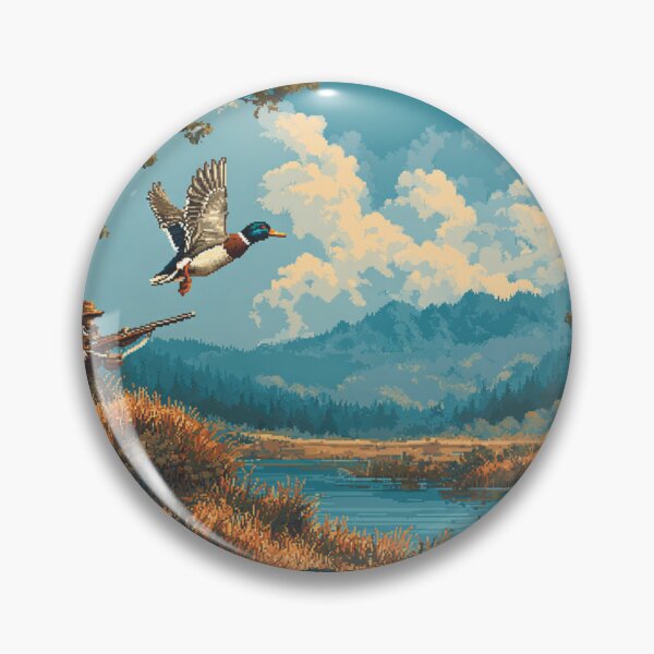 Item preview, Duck Hunt Pixel Art – Retro Arcade Shooter Tribute designed and sold by Pixel8Prints.