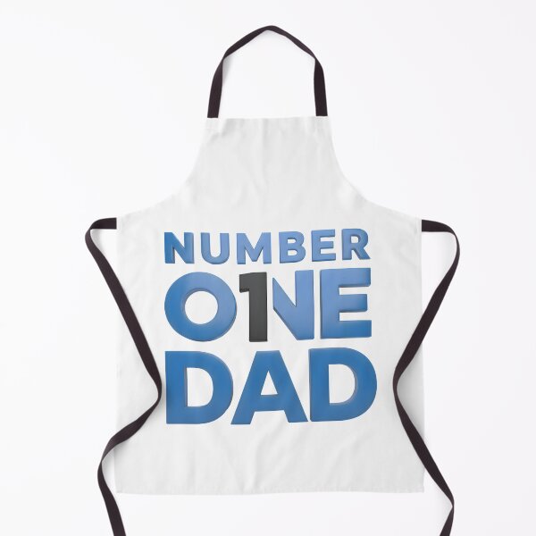 Item preview, Number One Dad Gift – Bold Blue Typography Father’s Day Design 3D designed and sold by Psycho-Crazy.