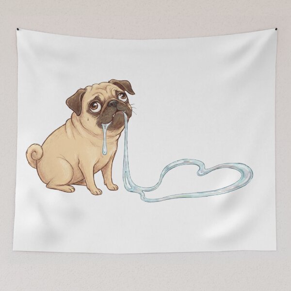 Item preview, Spittle Pug Loves You Heart Slobber designed and sold by Christopher Faxon.