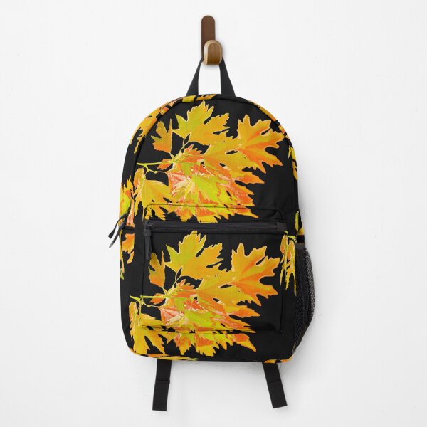 Item preview, Golden leaves of autumn against a black background designed and sold by Dalyndigital Photography.