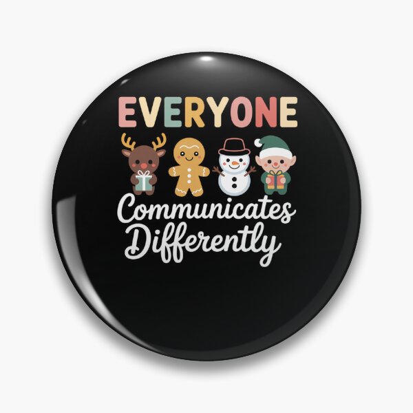 Item preview, Everyone Communicates Differently Autism Awareness Christmas designed and sold by comptorasunfia.